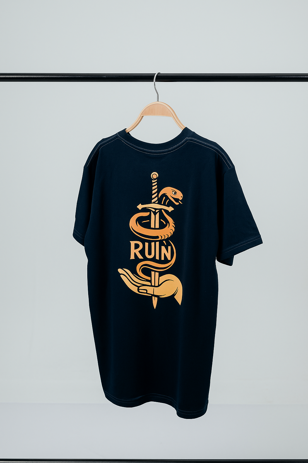 GO AWAY – Camiseta azul Regular Fit | VYPR Collection