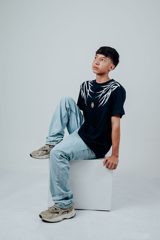 GO AWAY – Camiseta azul  Regular Fit | VYPR Collection
